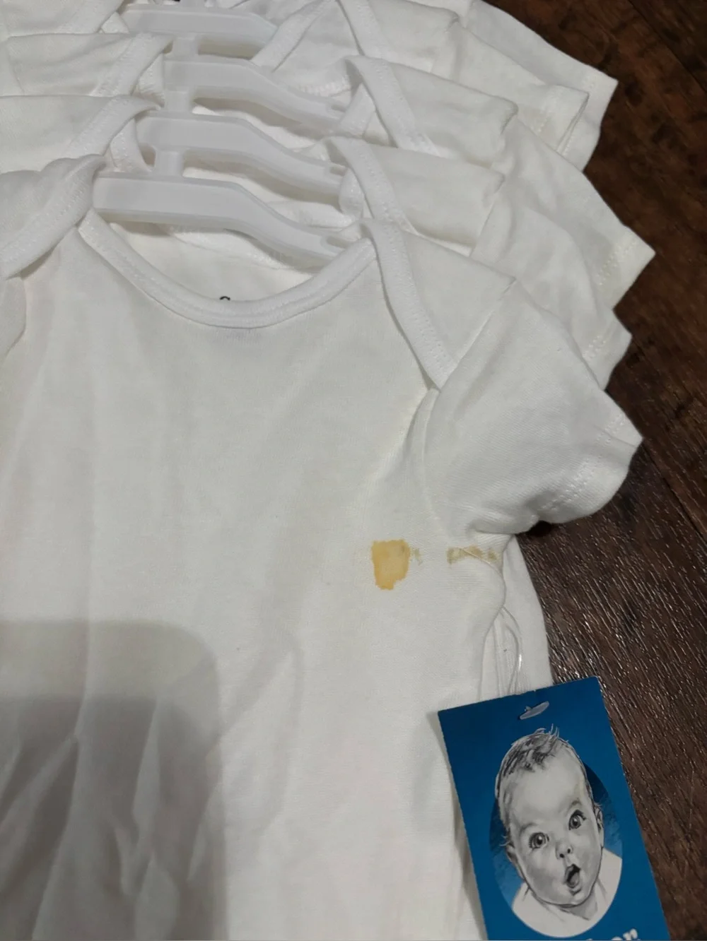 GERBER NWT White Short Sleeve Onesies 100% Cotton 15 Pcs For Babies 6-9 Months .